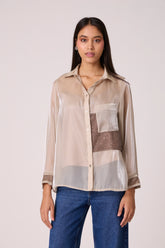 Ellis Organza Shirt - Oyster